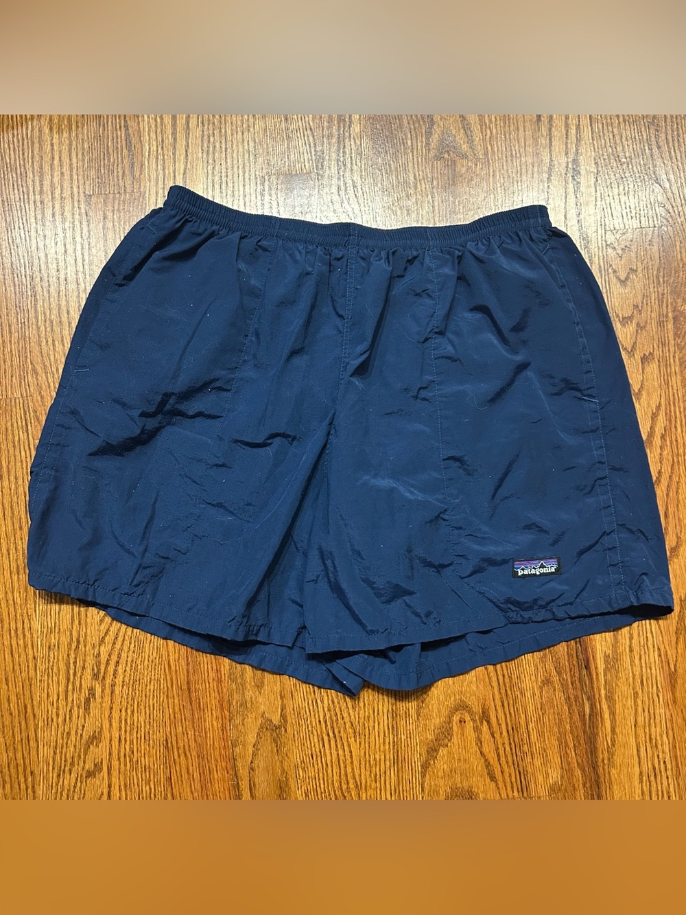 Patagonia Baggies Blue Nylon Shorts Outdoors Swim Hike Activewear Mens L 5”